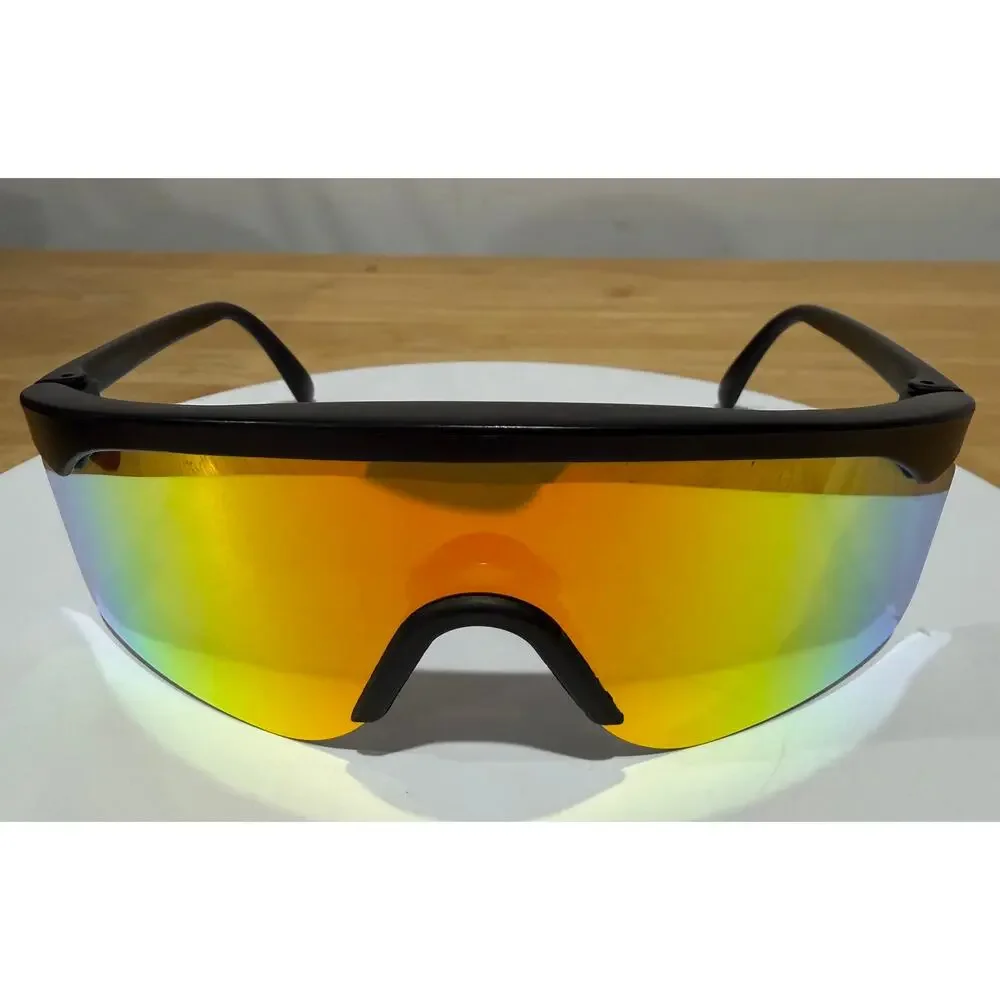 Vintage Oakley Razor Blade Sunglasses Matte Black Fire Iridium Mint Case Bag